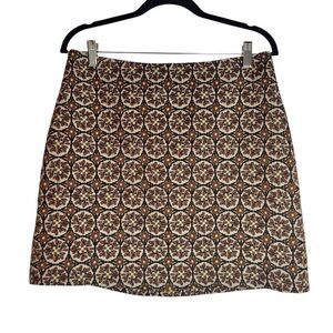 H&M Geometric Patterned Mini Skirt Size 12